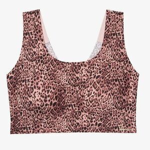 Victoria’s Secret Supersoft Lounge Lined /removable pads Scoop bra brown leopard